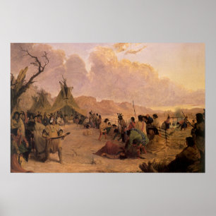  Native American, Medicine Dance van Eastman Poster