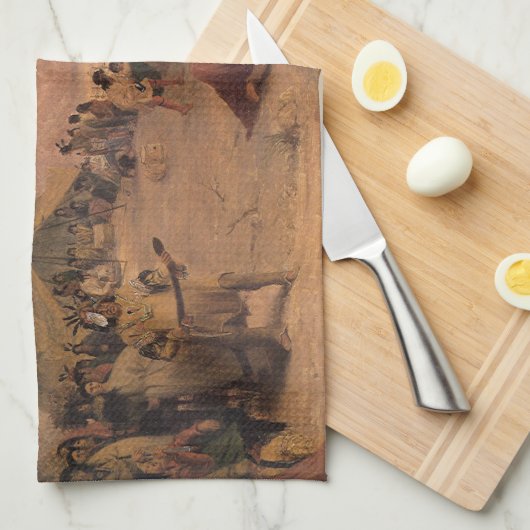  Native American, Medicine Dance van Eastman Theedoek (Quarter Fold)