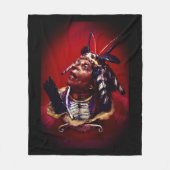 Native American "Medicine Man" Fleece Deken (Voorkant)