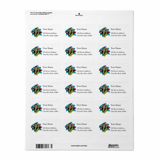 Native American Medicine Wheel Etiket (Full Sheet)