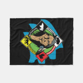 Native American Medicine Wheel Fleece Deken (Voorkant (Horizontaal))