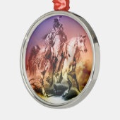 Native American Metalen Ornament (Links)