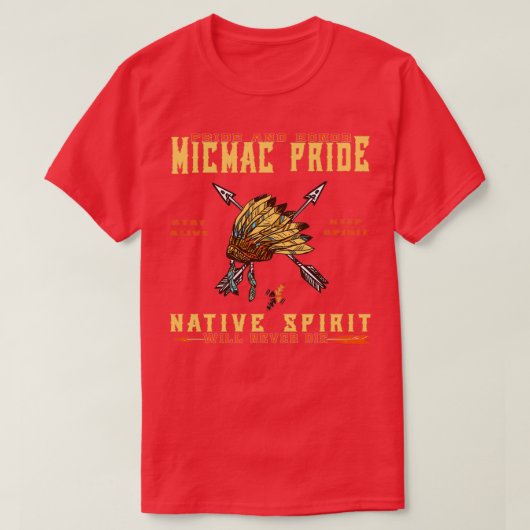 Native American Micmac pride spirit T-shirt (Design voorkant)