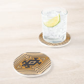 Native American Mimbres Beer Zandsteen Onderzetter (Zijkant)