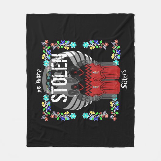 Native American MMIW Geen gestolen zussen meer Fleece Deken (Voorkant)