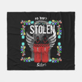Native American MMIW Geen gestolen zussen meer Fleece Deken (Voorkant (Horizontaal))