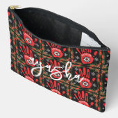 Native American MMIW rode en zwarte make-up tas (Open)