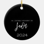 Native American MMIW rood en zwart Powwow Keramisch Ornament (Achterkant)