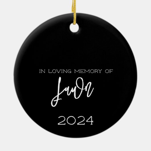 Native American MMIW rood en zwart Powwow Keramisch Ornament (Achterkant)