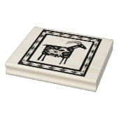 Native American Mountain Mama Ram met Baby Stamp Rubberstempel (Stempel)