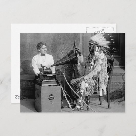 Native American Music, 1915 Briefkaart (Voorkant / Achterkant)