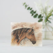 Native American Mustang Horse ArT van BiHrLe Briefkaart (Staand voorkant)