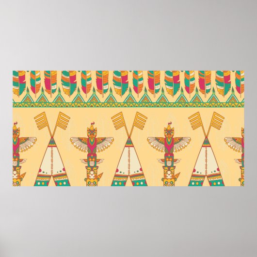 Native american native pat poster (Voorkant)