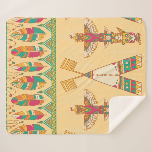 Native american native pat sherpa deken (Voorkant (horizontaal))