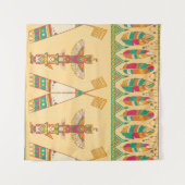 Native american native pat wandkleed (Voorkant (horizontaal))