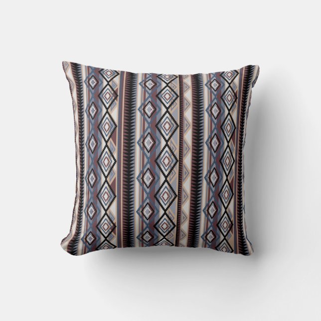 Native American Navajo Stripe Pillow Kussen (Voorkant)