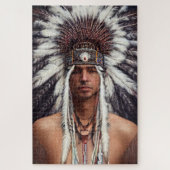 Native American Ojibwa Puzzle Legpuzzel (Verticaal)