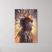 Native American Ojibwe Canvas Print (Voorkant)