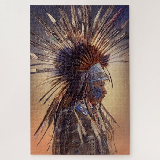 Native American Ojibwe Puzzle Legpuzzel (Verticaal)