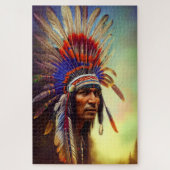 Native American Ojibwe Puzzle Legpuzzel (Verticaal)