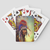 Native American Ojibwe-speelkaarten Pokerkaarten (Achterkant)