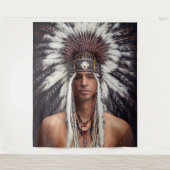 Native American Ojibwe Tapestry Wandkleed (Voorkant)