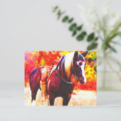 Native American on Horseback ♂ Briefkaart (Staand voorkant)