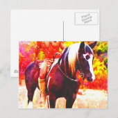 Native American on Horseback ♂ Briefkaart (Voorkant / Achterkant)