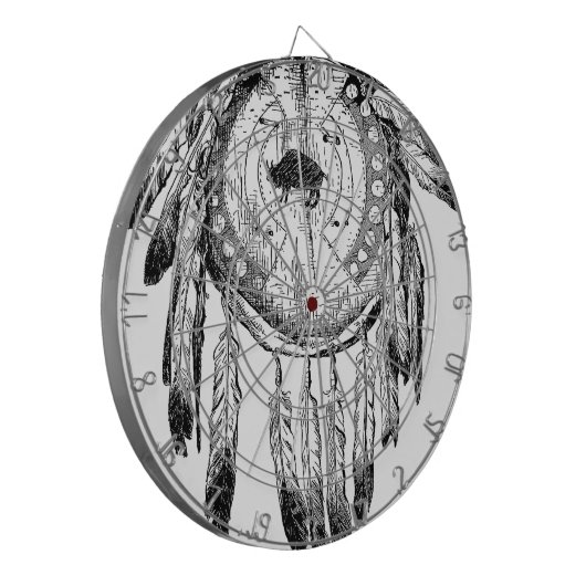 Native American Ornament Dartbord (Voorkant Links)