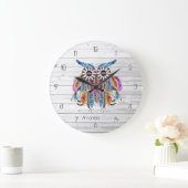 Native American Owl Dreamweaver Large Clock Grote Klok (Huis)