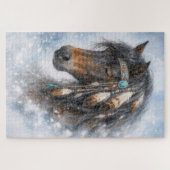 Native American Paard - Puzzel (Horizontaal)