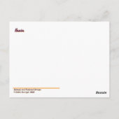 Native American Paint Horse Briefkaart - Hania (Achterkant)