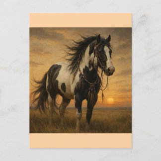 Native American Paint Horse Briefkaart - Kangee