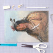 Native American  Painting Bull Beer Tissuepapier (Craft)