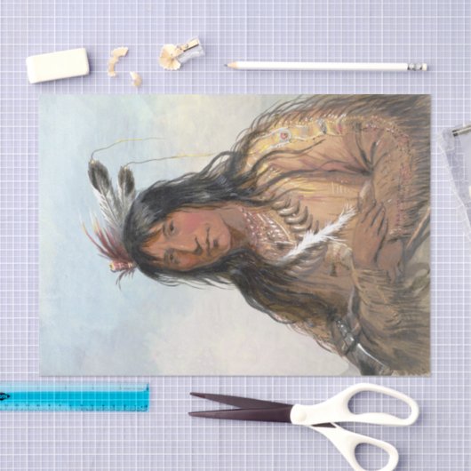 Native American  Painting Bull Beer Tissuepapier (Craft)