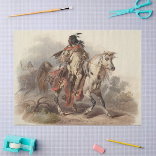 Native American Painting Decoupage Tissue Paper Tissuepapier (Craft)