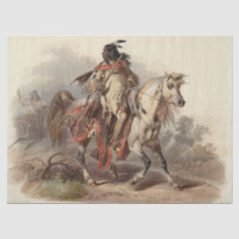 Native American Painting Decoupage Tissue Paper Tissuepapier