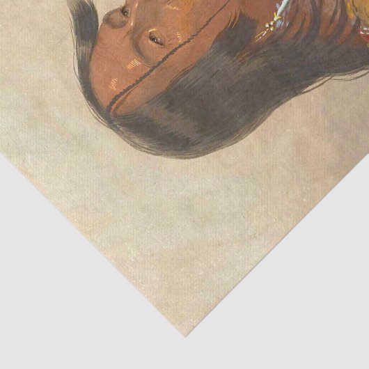 Native American Painting Decoupage Tissuepapier (Detail)