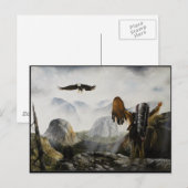 Native American Painting~ Welcome Friend Briefkaart (Voorkant / Achterkant)