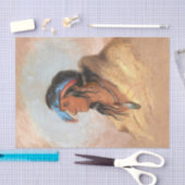 Native American  Painting White Plume Tissuepapier (Craft)