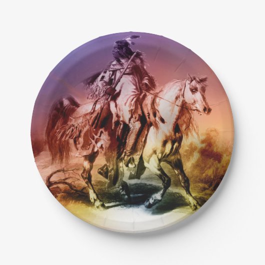 Native American Papieren Bordje (Voorkant)