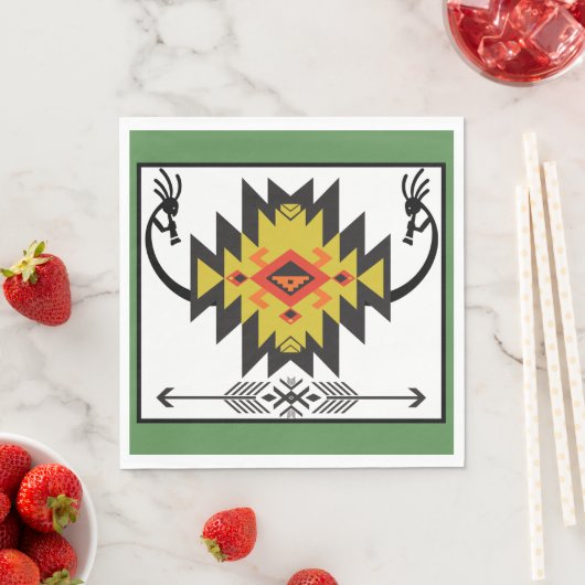 Native American Party Kokopelli Servet (Insitu)