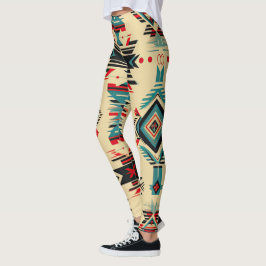 Native American patroon Leggings