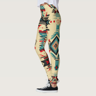 Native American patroon Leggings