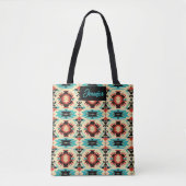 Native American patroon zonnestraal Tote Bag (Voorkant)