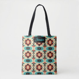 Native American patroon zonnestraal Tote Bag