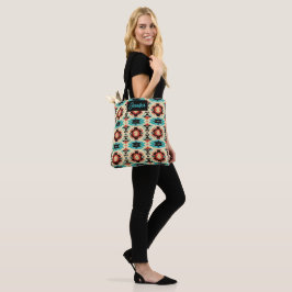 Native American patroon zonnestraal Tote Bag