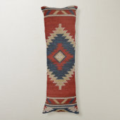 Native American Pattern 2 Lichaamskussen (Voorkant Verticaal)