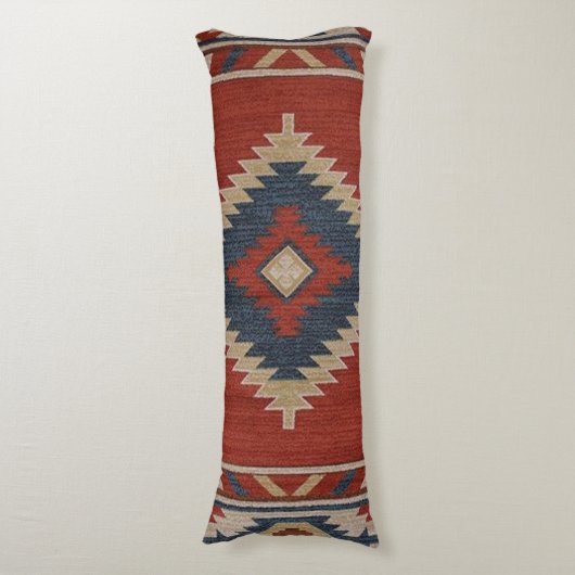 Native American Pattern 2 Lichaamskussen (Voorkant Verticaal)