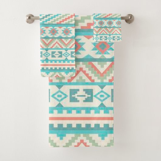 Native American Pattern Bad Handdoek (Insitu)